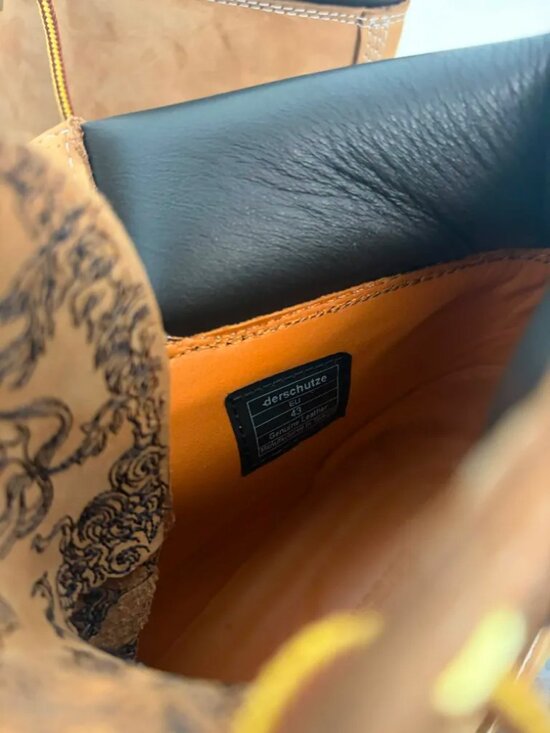 Derschutze Thangka Boots Wheat US 9.5 EU 43 New in Box Wearable Art main image 7